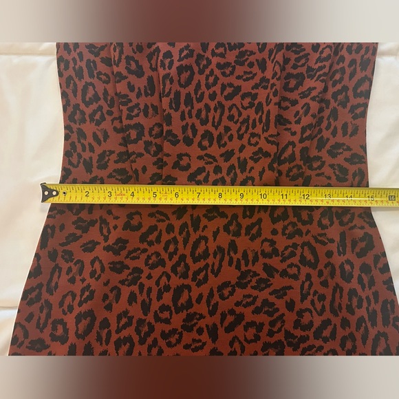 Nine West Brown & Black Animal print Sleeveless Dress Size S - Picture 6 of 8